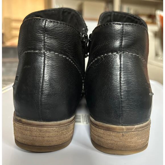 Josef Seibel Sienna 81 Black Leather Ankle Boots Black Leather, EU 38 / US 7–7.5 - Picture 3 of 8